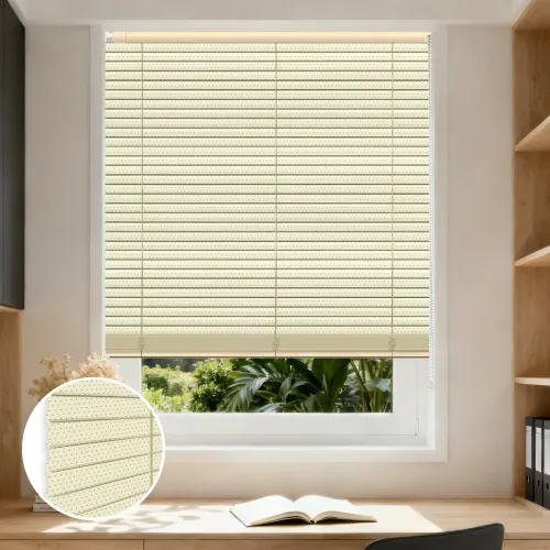 L-Shaped Perforated No-Drill Aluminum Curved Blinds