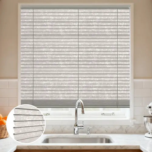 C-Shaped Frosted Finish Aluminum Curved Blinds