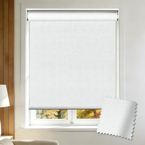 Custom Print Blackout Cordless Spring Roller Shade (A110)