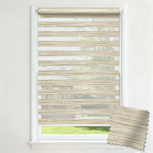 Chic Daylight No-Drill Bead Chain Zebra Blind (A203)