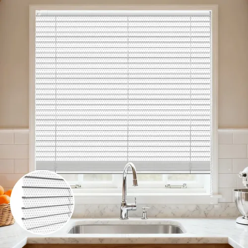C-Shaped Perforated No-Drill Aluminum Curved Blinds