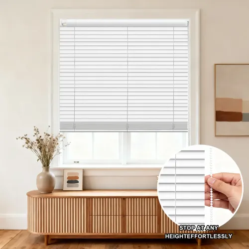 C-Shaped Matte Finish No-Drill Aluminum Curved Blinds
