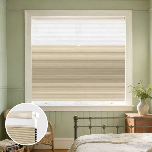 Cordless No-Drill Day & Night Cellular Shade — Double Arc