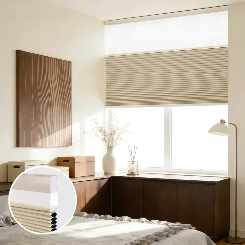 Cordless Day & Night Cellular Shade — Double Arc