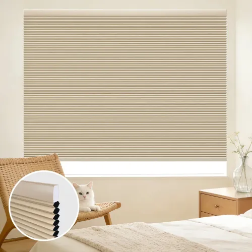Blackout Cordless Push-Pull Cellular Shade — Arc