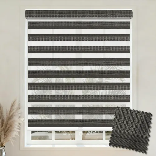 A101 Hover-Fit Curved Zebra Blind