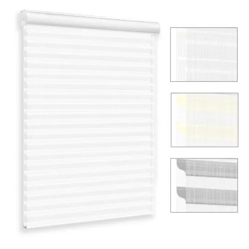 Custom Light Filtering Shangri-La Sheer Shades with Cord Loop - A800