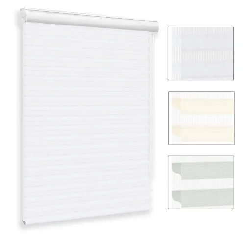 Custom Light Filtering Shangri-La Sheer Shades with Cord Loop - A186