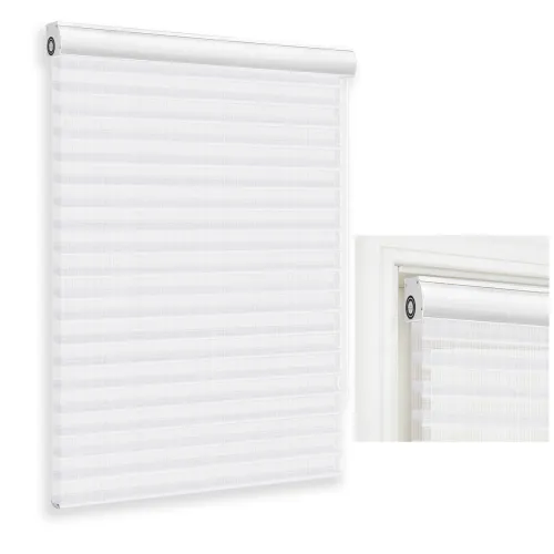 No Drill Custom Blackout Shangri-La Sheer Shades - A810