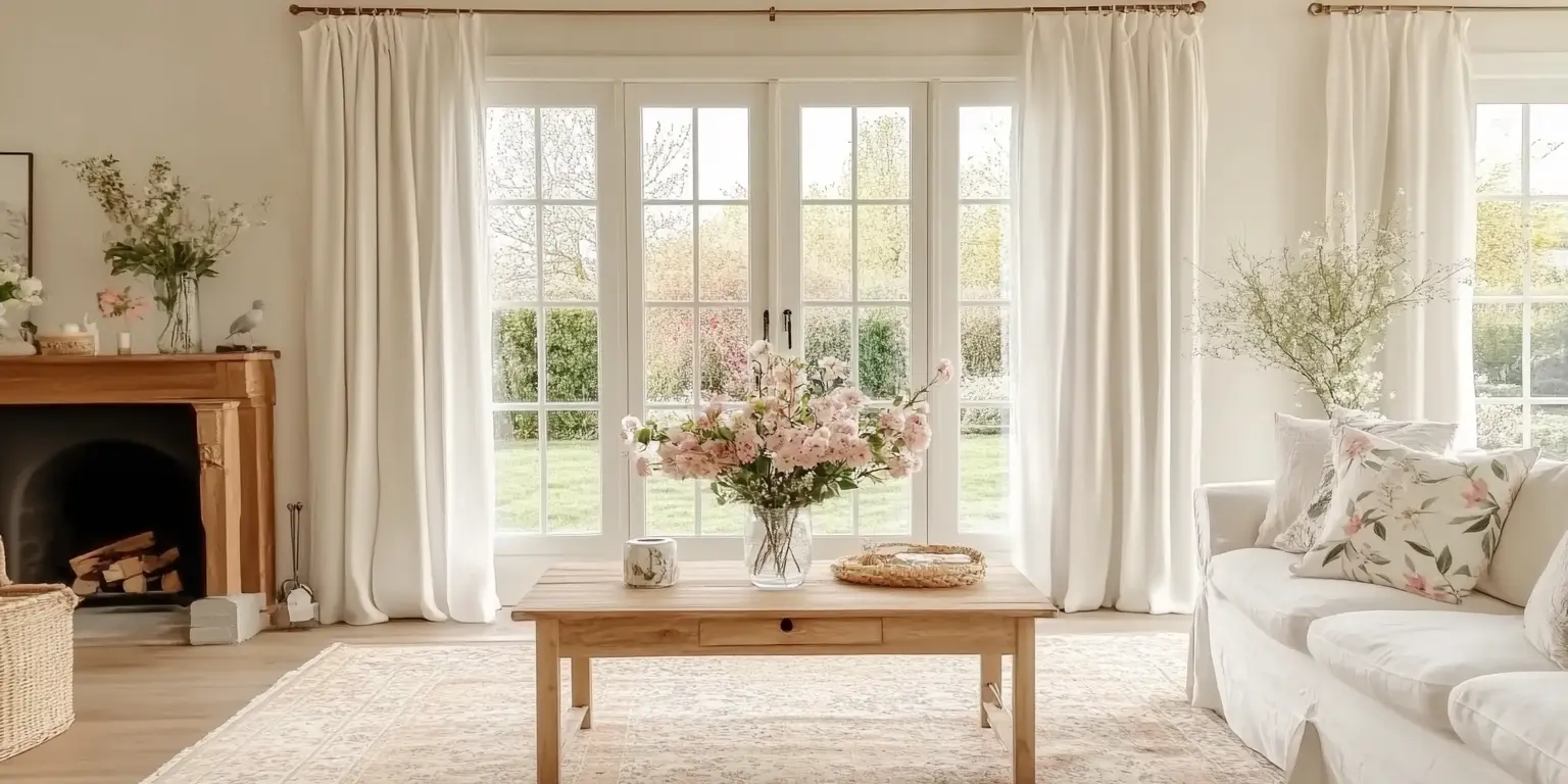 Romantic Living at Home: Welcome Spring by Dressing Your Space in Sheer Curtains