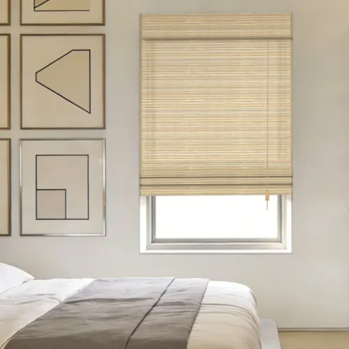 Corded Linda Natural Woven Shade - Jute and Bamboo