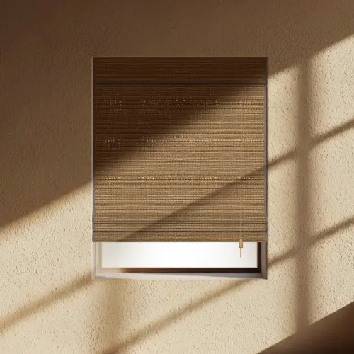 Corded Lay Natural Jute and Bamboo Woven Shade