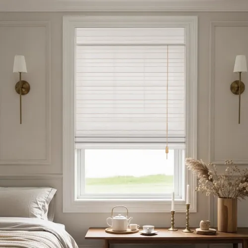 Cord Lite Cord Lite Linen & Hand-Twisted Yarn Natural Woven Shade