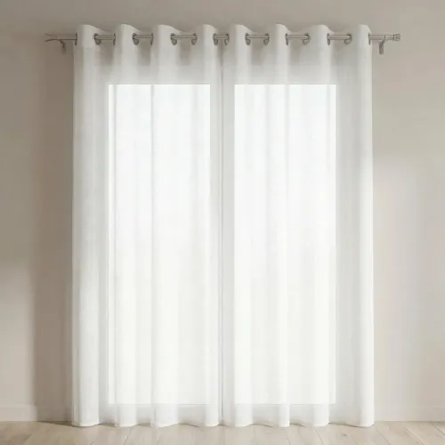 Skimra White Grommet Top Curtains