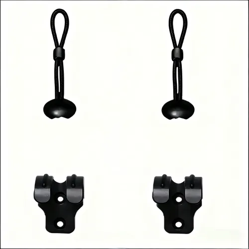New Bungee kit, Universal Replacement Installation Accessories for Roller Blinds and Indoor/Outdoor Sunshade(1 Set, Black)