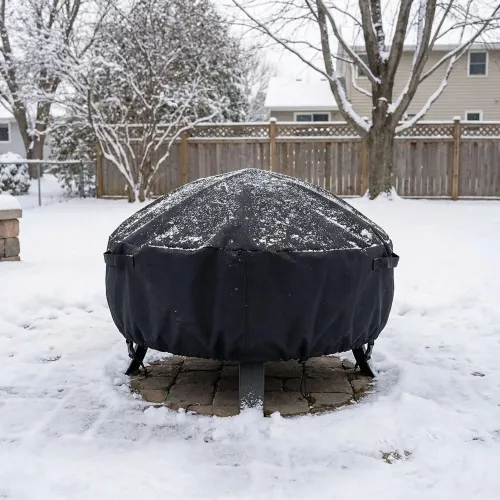 Round Fire Bowl Custom Covers