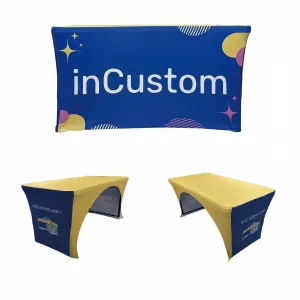 Print Custom Spandex Table Cover with Logo and Pattern