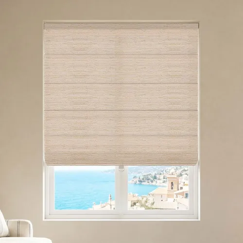 Cordless Light Filtering Cord Single Layer Roman Shade LM315