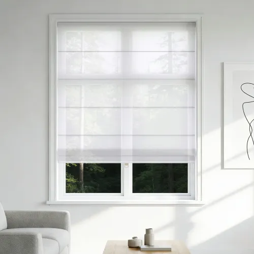 LM299 Cordless Single Layer Aluminum Track Roman Shade