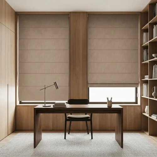 Blackout Cord Single Layer Roman Shade LM365