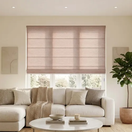 LM246 Cord Single Layer Aluminum Track Roman Shade
