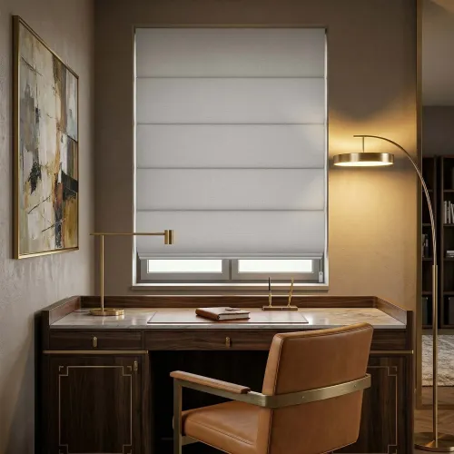 Blackout Cord Single Layer Roman Shade LM325