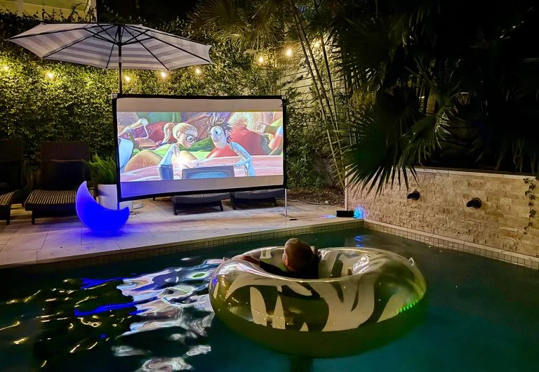 The Secret to the Perfect Backyard Movie Night: Using Tarps for Seating and Screens