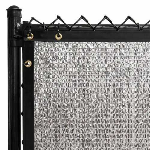 99% Reflective Aluminum Shade Cloth (Custom Size) with Grommets – UV-Stabilized, Breathable HDPE Mesh