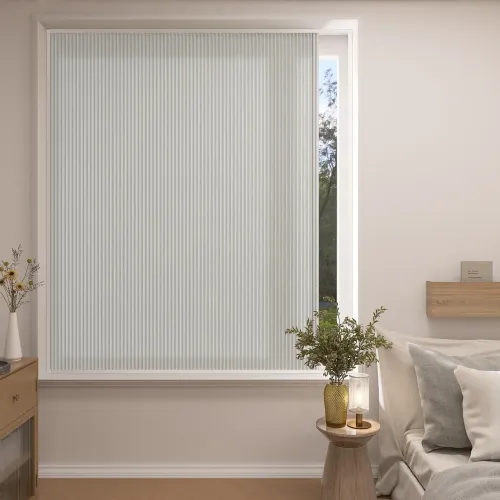 No-Drill Stick On Framed Light Filtering Sliding Cellular Shades Cordless