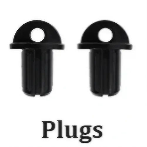 #04311*2 Universal Replacement Part for Outdoor/Indoor Roller Blinds and Shades (Black, Clutch Plug)