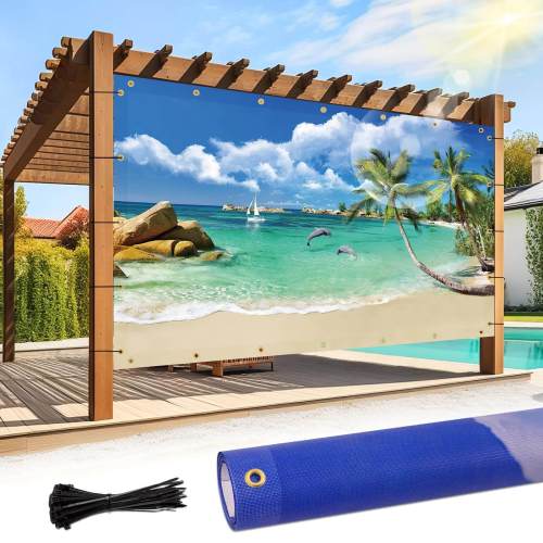 Custom Printed Patio & Gazebo Backdrop Screen
