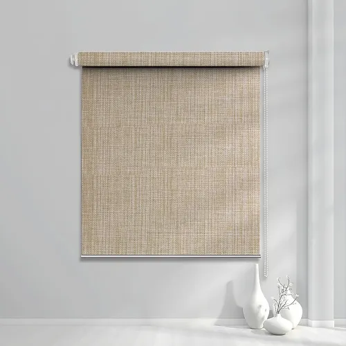 Blackout Lite No-Drill Roller Shade — White Backing (A127)