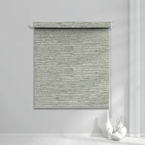 Blackout Pro No-Drill Roller Shade — White Fabric Back (A130)