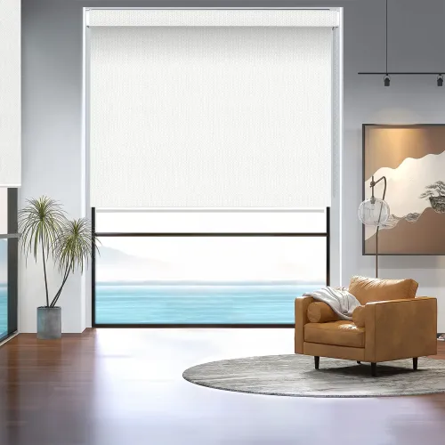 Custom Print Light Filtering Curved Shell Roller Shade (A110)