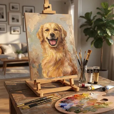 Pet Acrylic Paintings